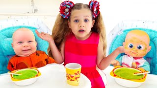 Thumbnail for Diana Pretends to be a Nanny for Baby Oliver | ✿ Kids Diana Show
