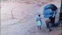 Thumbnail for Tired of seeing pajeets abuse elephants? Watch this creature get its revenge by folding the jeet, crushing his bones, squeezing the poo out of him, and tossing him like a ragdoll.