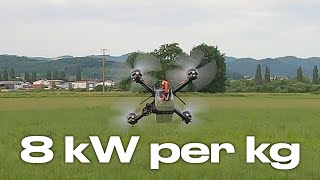 Thumbnail for High Speed Drone | 8 kW per kg | This is how it sounds | Drone ASMR