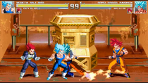 Thumbnail for SSG Vegeta, SSB Vegeta vs SSG Goku, SSB Goku (Dragon Ball Super) - M.U.G.E.N.