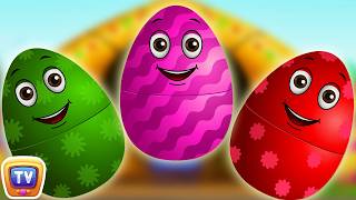 Thumbnail for Surprise Eggs Nursery Rhymes | Old MacDonald Had A Farm | Learn Colours & Farm Animals | ChuChu TV