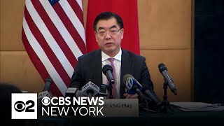 Thumbnail for China's consul general in New York leaves U.S. following scandal | CBS New York