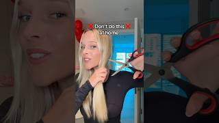 Thumbnail for I tried to follow an at home hair cutting tutorial… 🫣✂️ #diyhaircut #hairtransformation | Swealife