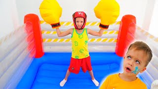 Thumbnail for Vlad and Nikita play sports and want to be strong | Vlad and Niki