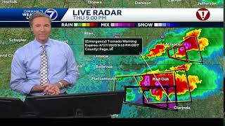 Thumbnail for Severe weather in Nebraska and Iowa Thursday evening | KETV NewsWatch 7