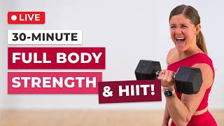 Thumbnail for Live 30-Minute Full Body Strength + HIIT Finisher | nourishmovelove