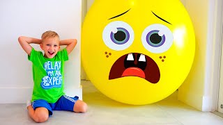 Thumbnail for Vlad and Nikita play Hide and Seek with balloons | Vlad and Niki