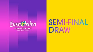Thumbnail for The Semi-Final Draw - LIVE from Malmö 🇸🇪 | Eurovision Song Contest 2024 | #UnitedByMusic | Eurovision Song Contest