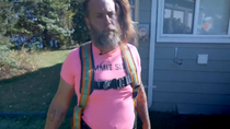 Thumbnail for Roofer guy decides to be gender fluid & go help an all women work crew.