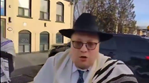 Thumbnail for Another seething kike aggros at being filmed and gets his shit slapped