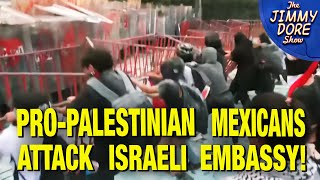 Thumbnail for On the same day Mexico elected a Jewish Yenta as President, thousands of Mexicans stormed the Israeli Embassy in Mexico City.