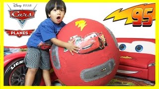 Thumbnail for GIANT Lightning McQueen Egg Surprise with 100+ Disney Cars Toys | Ryan's World