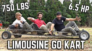 Thumbnail for We Built a 3 Seater Go Kart (11 FEET LONG!) | CarsandCameras