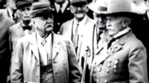 Thumbnail for Confederate soldier does the Rebel Yell war cry