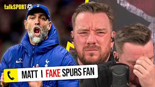 Thumbnail for "YOU'RE AN IDIOT!" O'Hara LOSES IT as a Fake Spurs Fan PRANKS HIM with Passionate Igor Tudor DEFENCE | talkSPORT