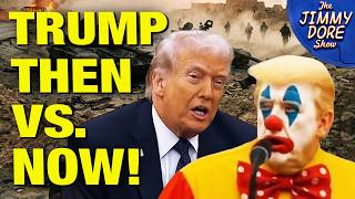 Thumbnail for Hilarious Compilation Of Trump Denouncing Middle East Wars as “”STUPID DISASTERS!”  | The Jimmy Dore Show
