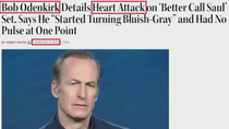 Thumbnail for Screen Actors Dying, Falling ill and Collapsing On-Set — Bob Odenkirk of Better Call Saul suffers heart attack — 81 other actors this year