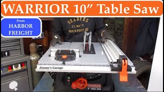 Thumbnail for New! WARRIOR 10" Table Saw From Harbor Freight - Unboxing, Tests & Complete Review! | Jimmy's Garage