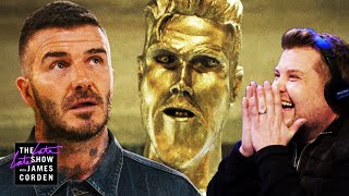 Thumbnail for The David Beckham Statue Prank | The Late Late Show with James Corden