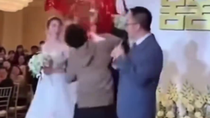 Thumbnail for Chink throws red paint on the nig that his mudshark sister is about to marry.