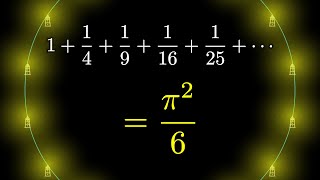 Thumbnail for Why is pi here?  And why is it squared?  A geometric answer to the Basel problem | 3Blue1Brown