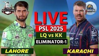 Thumbnail for PSL Live: LQ vs KK, 1st Eliminator | Scores & Commentary | Lahore vs Karachi | LQ BATTING