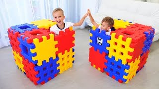 Thumbnail for Vlad and Nikita build Playhouses best series for kids | Vlad and Niki