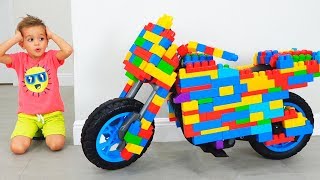 Thumbnail for Vlad and Nikita Ride on Toy Sportbike & play with toys | Vlad and Niki