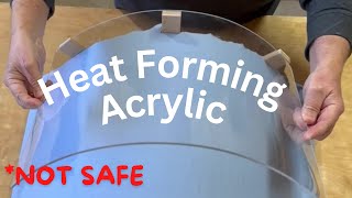 Thumbnail for Form Bending Sheet Acrylic for a Curved Display Case | JKM Woodworking