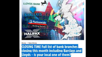 Thumbnail for Many banks (and ATM's) closing this month - 57 locations in November (UK)