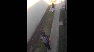 Thumbnail for Crackhead neighbors fight with brooms | Sr Danielsan