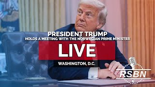Thumbnail for LIVE REPLAY: President Trump Holds a Meeting with the Norwegian Prime Minister - 4/24/25 | Right Side Broadcasting Network