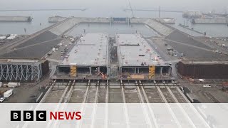 Thumbnail for How the world’s largest underwater tunnel is being built | BBC News
