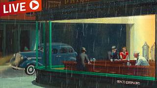 Thumbnail for Oldies playing in a coffee shop and it's raining (calming rain sounds, no thunders) 11 HOURS ASMR v5 | Nemo's Dreamscapes