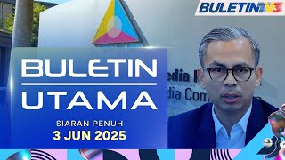 Thumbnail for Siar Kandungan Memudaratkan Rakyat, 3 Gergasi Media Sosial Ditegur | Buletin Utama, 3 Jun 2025 | Buletin TV3
