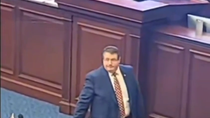 Thumbnail for @bushcuck irl??? Bloated jew rep. randy fine caught on camera vote manipulating 