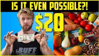 Thumbnail for I tried to EAT HEALTHY for $20 Dollars A Week, Here's What Happened... | Buff Dudes