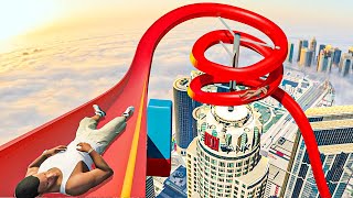 Thumbnail for i found the deadliest water slide in GTA 5 | GrayStillPlays