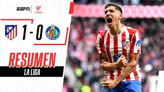 Thumbnail for GOLAZO DELUXE DE MOLINA Y TRIUNFO SUFRIDO DEL ATLÉTICO DEL CHOLO | Atlético 1-0 Getafe | RESUMEN