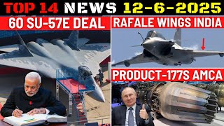 Thumbnail for Indian Defence Updates : 60 Su-57E Deal,Rafale Wings India,Product-177S for AMCA,2 More S-400 Order