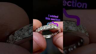 Thumbnail for Sizing up and adding 3 diamonds to an eternity band | Massoyan Jewelers