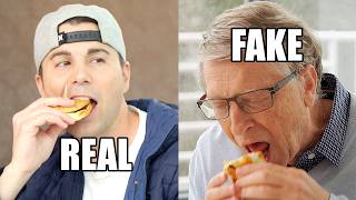 Thumbnail for Feeding Bill Gates a Fake Burger (to save the world) | Mark Rober