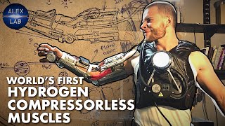 Thumbnail for Hydrogen artificial muscles for Iron Man exoskeleton (work without compressor!) | ALEX LAB