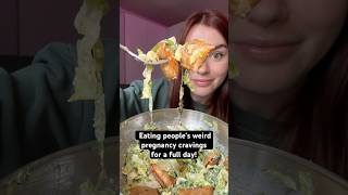 Thumbnail for Eating people’s weird pregnancy cravings for a full day! #Foodie #Eating #Pregnant #Nutella #Shorts | KarissaEats