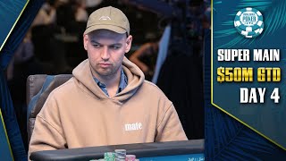 Thumbnail for $50M GTD | $25K WSOP SUPER MAIN EVENT - DAY 4