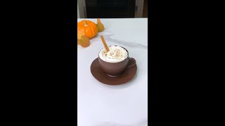 Thumbnail for Chocolate cup with pumpkin spice latte mousse #psl #chocolate #shorts | Areesa