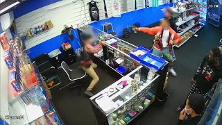 Thumbnail for VIDEO: Gun battle breaks out between store employee and would-be robbers