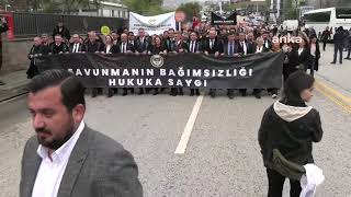 Thumbnail for Avukatlar, "Savunmanın Bağımsızlığı Hukuka Saygı" yürüyüşü düzenledi | Anka Haber Ajansı
