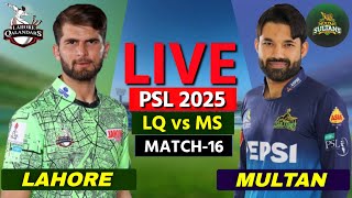 Thumbnail for PSL Live: Lahore vs Multan, 16th Match | LQ vs MS Live | Scores & Commentary | MS BAT