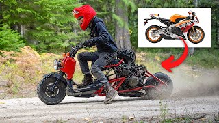Thumbnail for 180HP Scooter is Finished! CBR 1000 Honda Ruckus REPSOL Edition! | Grind Hard Plumbing Co